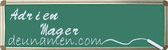 Adrien Mager Visitenkarte